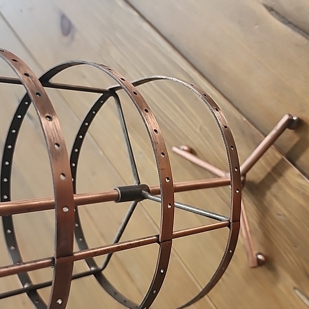 Metal Rotating Earring Stand - Floral Rustic - Picture 13 of 15